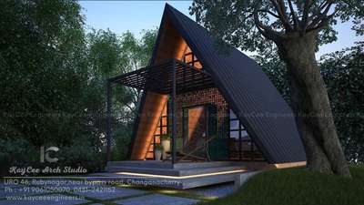 A-Frame House
450 sqft Studio House 
Cost of Construction - 6.5 Lakhs 

 #modernminimalism #moderarchitecture #keralaplanners #keralahomeplans #keralahomedesignz #keralahomeinterior #designkeralahouse #keralaarchitectures  #HouseConstruction #buildersinkerala #kottayaminteriordesigners