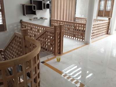 woodenhandraile  #WoodenStaircase  #woodendesign  #woodenfinish  #teakpannelingstair  #woodworkzk