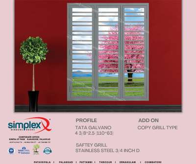 SIMPLEX WINDOWS AND DOORS
ALL KIND OF WINDOWS AND DOORS
AS PER THE CUSTOMER NEED
 #BuildwithTataTrust  #TATA_STEEL  #tatapravesh  #tatagalvano  #WindowsIdeas  #SteelWindows  #FrenchWindows  #WindowFrames  #SteelWindows  #WindowGlass  #KitchenRenovation  #KitchenInterior  #WindowsDesigns #bestinteriordesign #Contractor #allkeralaservice #allkeraladelivery #Steeldoor #steelwindows
#HomeDecor #HouseDesigns #homedesignkerala #keralahomeinterior #TATA