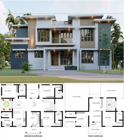 ongoing project plan and 3d elevation #Ernakulam #perumbavoor