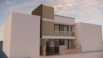 4 bhk house with morden design and asthetics
