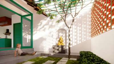 Rekha Rajesh Thrissur Residence
 #ketalahomes #architecturedesigns #courtyard  #courtyardhouse #tropicalhouse