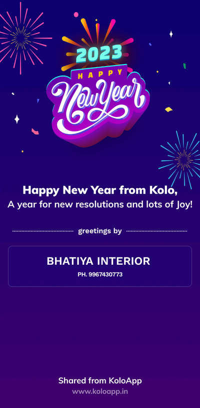 I wish you the best year yet. May you achieve all you want with ever-present happiness!         *HAPPY NEW YEAR*.                                         https://www.bhatiyainterior.com/ #bhatiyainterior
