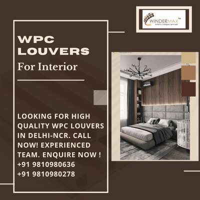 Windermax India presenting you WPC Interior Louvers for your beautiful space
.
.
#aluminiumlouvers #aluminium #Exterior #wpcinterior #louvers #elevation #Interiordesigner #Frontelevation #modernexterior  #Home #Decor #louvers #interior #aluminiumfin #fins #wpc #wpcpanel #wpclouvers #homedecor  #elevationdesign #architect #interior #exteriordesign #architecturedesign #fin #interiordesigner #elevations #drawing #frontelevation #architecturelovers #home #aluminiumfins
.
.
For more details our all products please visit websites
www.windermaxindia.com
www.indianmake.co.in 
Info@windermaxindia.com
or call us on 
8882291670 9810980278

Regards
Windermax India