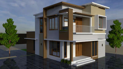new home@ kuttikkattoor  #35LakhHouse #3d #exteriordesigns #Proposedresidence