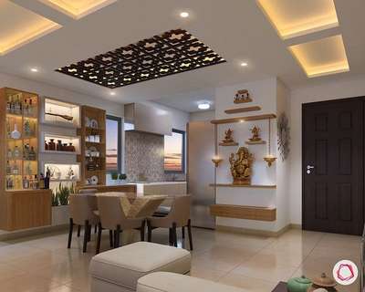 Dining, Prayer Room Designs by Interior Designer Er FIROJ SAIFI, Noida | Kolo