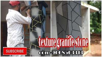 granite stone texture painting designe|cement piller texture 
 #cement  #pillerdesign  #TexturePainting