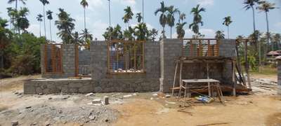 Ongoing works-1510 Sqft Residence Project at Thrissur #Residentialprojects  #keralahomeplans  #budgethomes