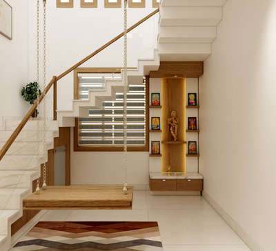 #poojaunit  #StaircaseDecors  #swingset  #LivingroomDesigns