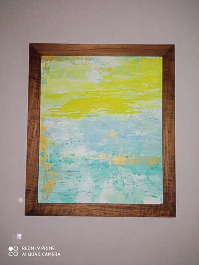 canvas with Teak frame