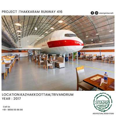 Project : Thakkaram Runway 416
Design & executed by Stamp Architectural Design Studio

#restaurantdesign #InteriorDesigner #themedreataurant #Architectural&nterior #restaurant