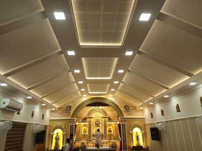 church work @ Mallikaseri Pala.
ceiling, painting, electrical and lighting by domus Interiors