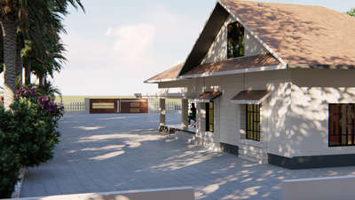 Single storey Colonial Style Villa @ Manjeri, Malappuram