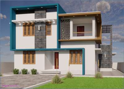 1450 sqft 🏠 exterior designing cheyyan contact cheyyu. 

#exterior3D #ernakulum #koloapp