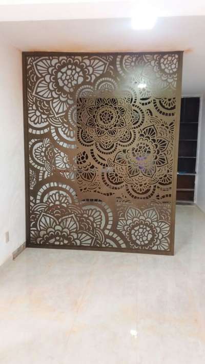 CNC jali work progress in stainless steel with PVD coating exclusive design customized available for requirement order now