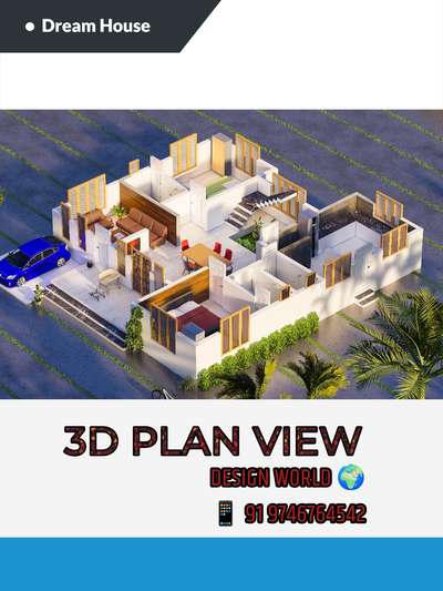 3D Plan View
 #3dplan #HouseDesigns #houseplan
#exteriordesigns