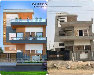 beautiful house design 😍😘 render vs real.
#skdesign666 #HouseDesigns #HouseConstruction #Architect #frontElevation #Contractor #CivilEngineer #kolopost