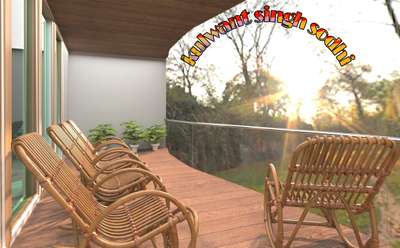 photo realistic sunrise balcony view #3Ddesign #photorealistic #3dmodeling #3dwork #3dsmaxdesign #vrayrender