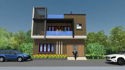#Architect #interior #Contractor 
this home construction site is Farooq Nagar grugram