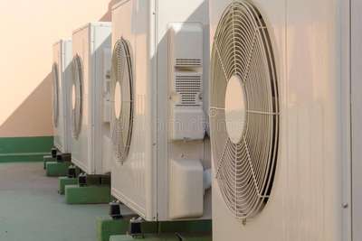 Installation of Air condition compressor.