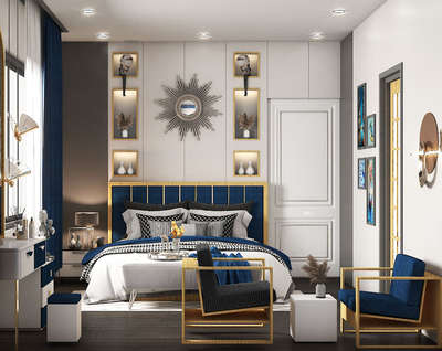 #bedroom#design#renovation#blue#color#brightness#