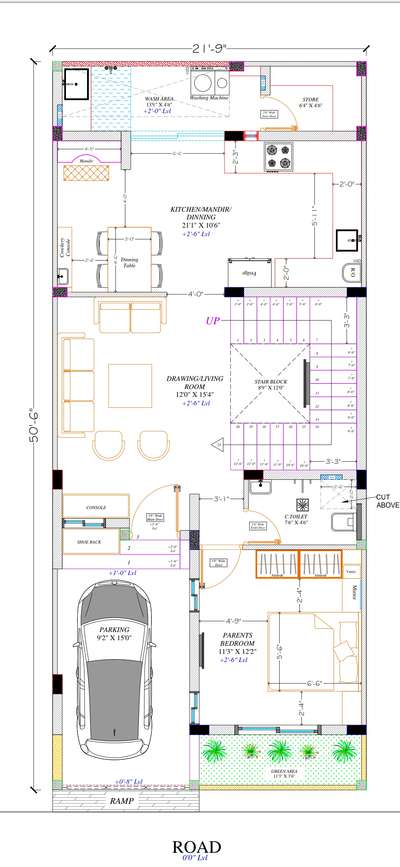 *2d plan*
2d floor drawing with detailing and according to vastu