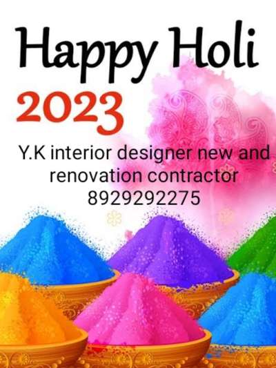 happy holi to all Kolo family 
Y.K interior designer new and renovation contractor  #happyholi  #holi  #ykbestintetior  #ykintetiorroom  #ykconstrution  #2023