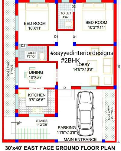 2BHK House Floor Plan design₹₹₹
#sayyedinteriordesigner  #sayyedinteriordesigns  #2BHKHouse #floorlayout