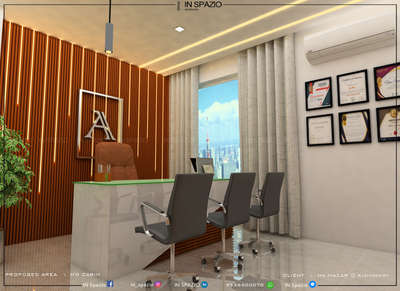 An office space is designed for Mr. Nazar @kizhissery.