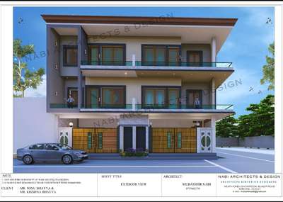 New Residential Project in,Amroha, UP  #Residentialprojects #architecturedesigns #moderndesign #ElevationDesign #Architect #residence3d #exteriordesigns 
Design by : Nabi Architects