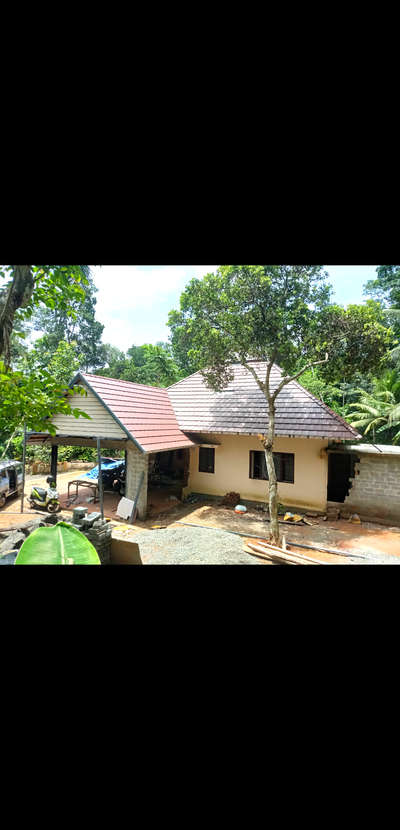 house renovation- roof work completed  #HouseRenovation  #rooftiles  #flatrooftile  #ceramicrooftile
