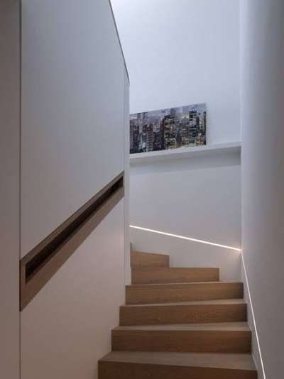 Staircase Design with profile light.