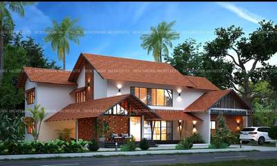Proposed Residence @Muvatupuzha
#benchmarkarchitectskerala #SlopingRoofHouse