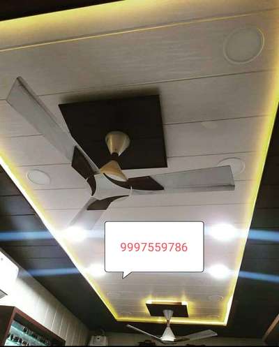 how to make👌 pvc false ceiling with woll paneling💯 design💕💯