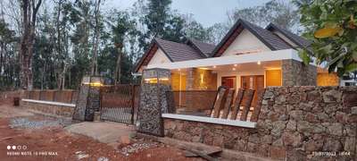 sustainable architecture, #sustainableconstruction 
#rammed_earth 
#gabionwall 
site location: chadayamangalam,kollam.
leaf builders, TVM: 9846858971