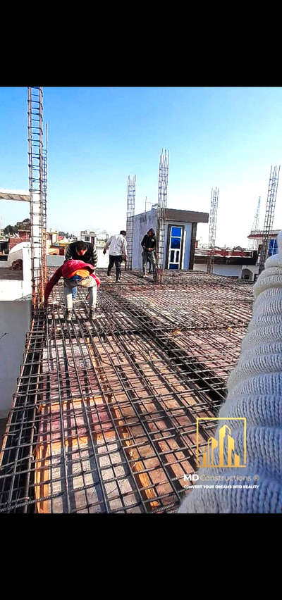 preparation of slab casting  #Contractor  #HouseConstruction  #constructionsite  #Architect  #clientsatisfiedhome