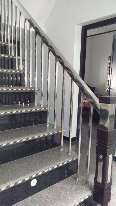 #StaircaseHandRail 

SS handrail completed work