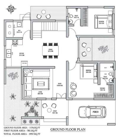 ✨1176 Sqft House Plan ✨
 #FloorPlans  #HouseDesigns  #houseplanning  #architecturedesigns  #keralaplanners