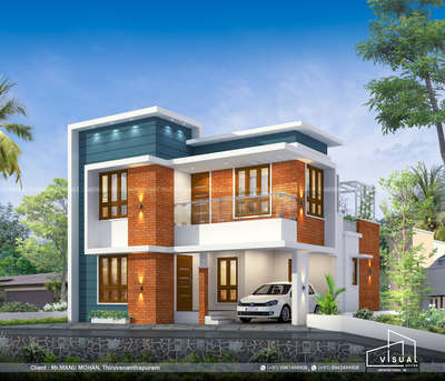 Contemporary House Design
.
Consultants : Visual Design
Whatsapp : 8943494908
 : 9961494908
. 
Area : 1494 sqft
Location : Thiruvananthapuram 
Client : MANU MOHAN 
.
3D Visualisation
.
.
#calicut #thiruvananthapuram #malappuram #kochi  #Ernakulam
. 
#contemporaryhousedesigns #keralahomedesigns #ContemporaryHouse #FlatRoofHouse #kerala_architecture #architecture_view #Architect #architectureldesigns
.
#3dvisualisation #3dhomeelevation #3dinteriordesign #3dfloorplan #3Dinterior #3d #3D_ELEVATION #3DPlans
.
#Architect #InteriorDesigner #homeoner #homecontract #buldingdreamhome #CivilEngineer #