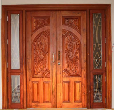 Modern Door #woodendoors  #DoubleDoor  #FrontDoor   #TeakWoodDoors  #DoorDesigns  #dining