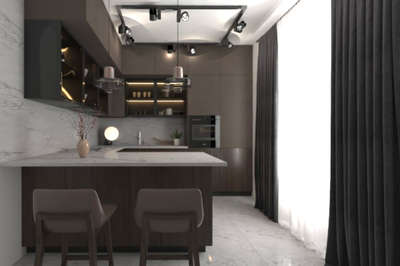 kitchen design and rendering #KitchenIdeas  #KitchenCabinet  #ModularKitchen