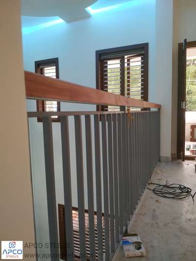 #handrails #wood #WoodenBalcony #BalconyIdeas #balconyHandrails #www.apcosteels.com #apco_steels