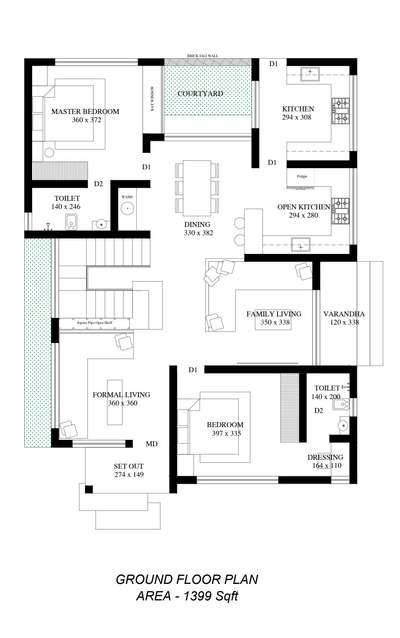 New work @ TVM
 #courtyardhouse  #LivingroomDesigns  #FlooringSolutions  #FloorPlans  #StaircaseDecors  #OpenKitchnen