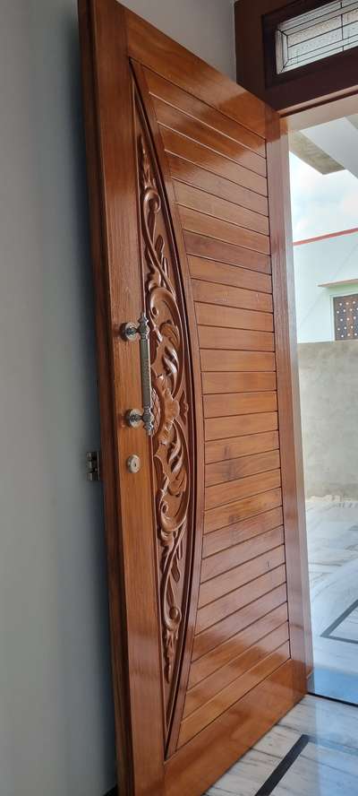 wood door design  #FrontDoor