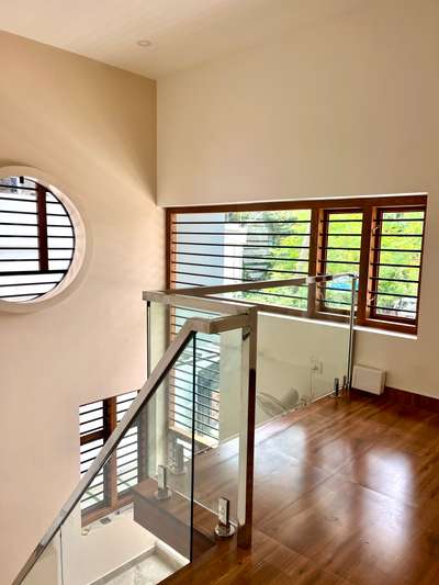 Mezzanine floor with wide open windows for out side view, light and air circulation. Details please ring 9447482397 #mezzaninefloor  #KeralaStyleHouse  #tinyhouse