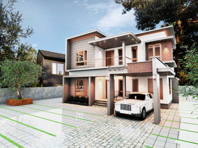 Modern house exterior design
@malappuram
Area 2200 sqft #kerala
 #architecturedesigns  #InteriorDesigne