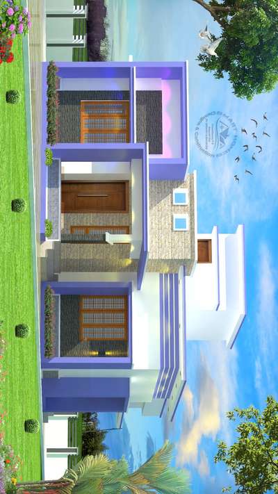 new 3d work.... small home.. 2 bhk...