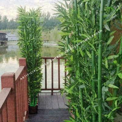 #Artificial green bamboo  
 #ARTIFICIALPLANTS 
 #artificialgardenonroof
