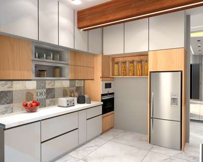 The key aspects for efficient kitchen design are well known within the design community are include creating a 'work triangle'
(between refrigerator, sink, and cook top). 
. 
. 
Follow - @avinya.designs  for more interior designs
. 
. 
3D by - @avinya.designs
. 
. 
. 
Dm for Work Enquries 💙📩 
.
.
.
. 
#interiorarchitecture #bedroom #design #kitchendesign #wooden #whiteinterior #woodencabinet #kitcheninterior #interiordesigners #moderninterior #modernhome #furniture # 3Dvisualizer  #homedesign #interiors #interiordesigner #3drender #interiordesign #indiaanthemeinterior #designwithjayshri