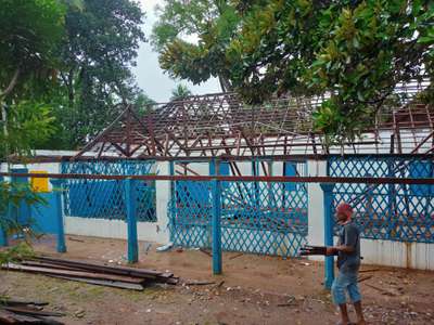 100 years old school building Demolition work @ Trivandrum